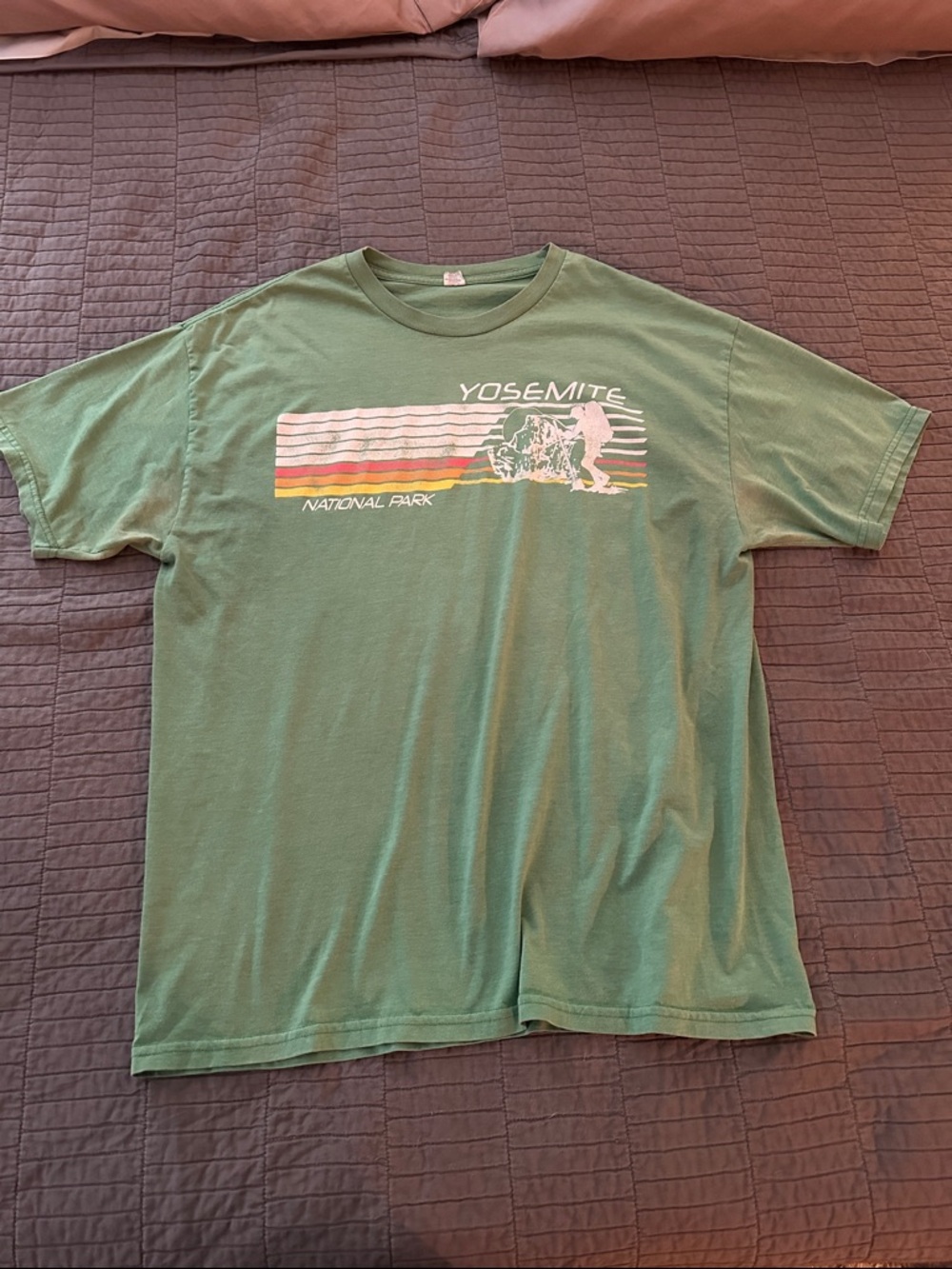 Yosemite National Park Green Graphic Tee